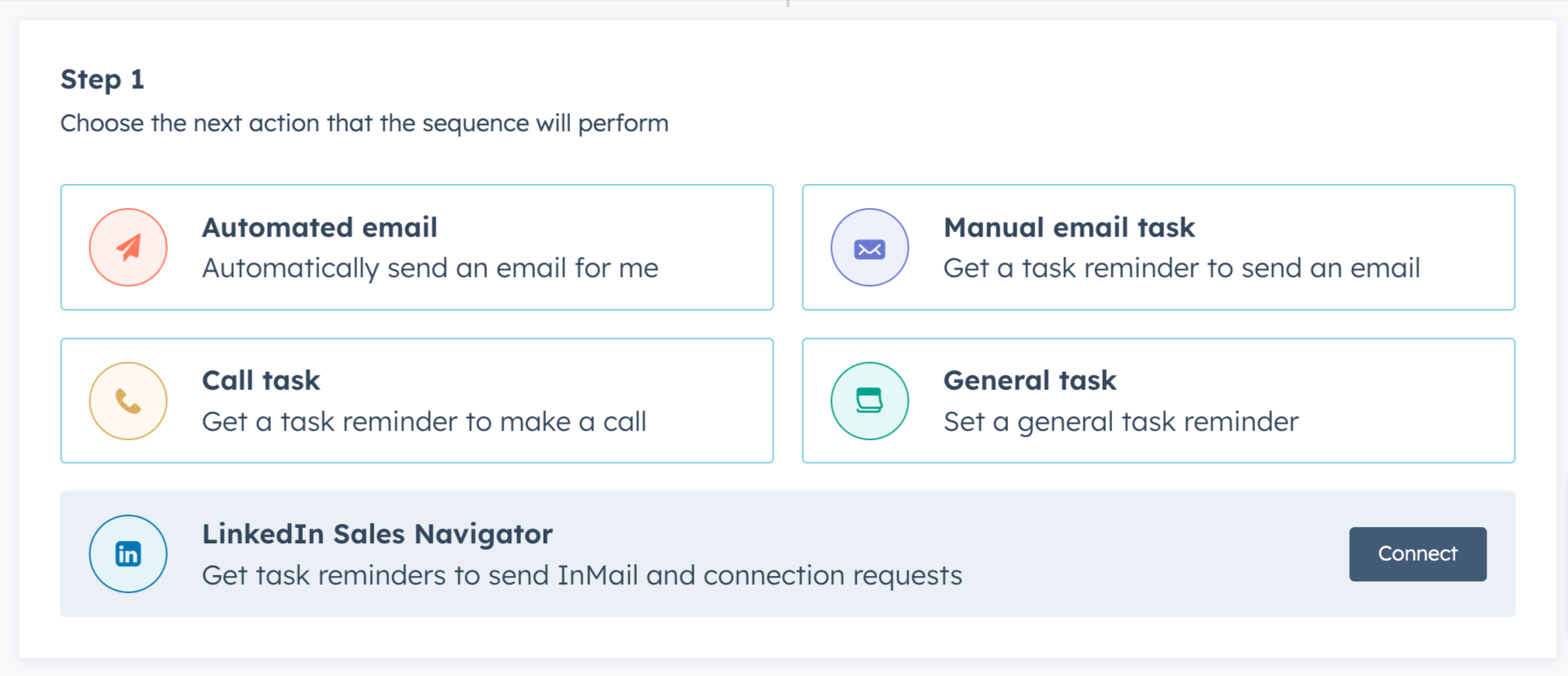 Sequences-HubSpot step1