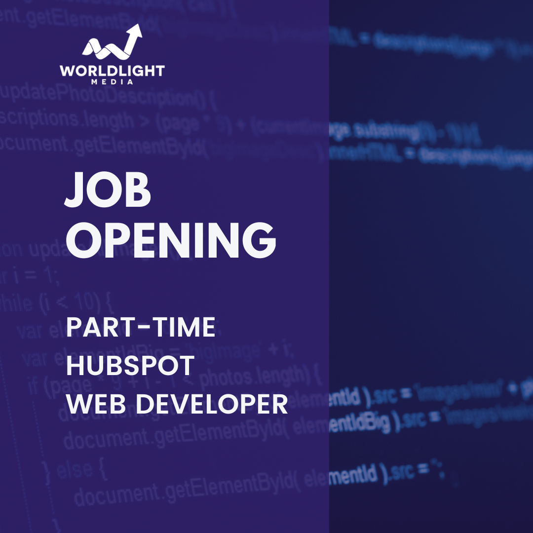 Web Developer (HubSpot)- Job Opening